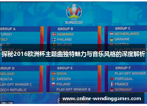 探秘2016欧洲杯主题曲独特魅力与音乐风格的深度解析