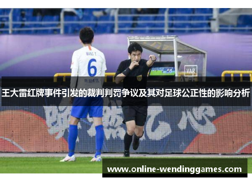 王大雷红牌事件引发的裁判判罚争议及其对足球公正性的影响分析